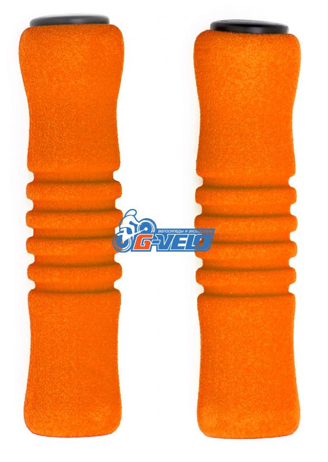 Vinca Sport, Грипсы пенополиуретановые, 125мм, оражевые, H-G 22 orange