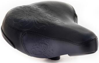Седло комфортное Vinca Sport, Vintage, 260х230мм, VS 9032 Royal Lady (black), черный