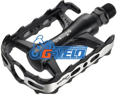Педали WELLGO MTB LU-C27G ось 9/16" алюминиевые, 101*63*24, 270 гр