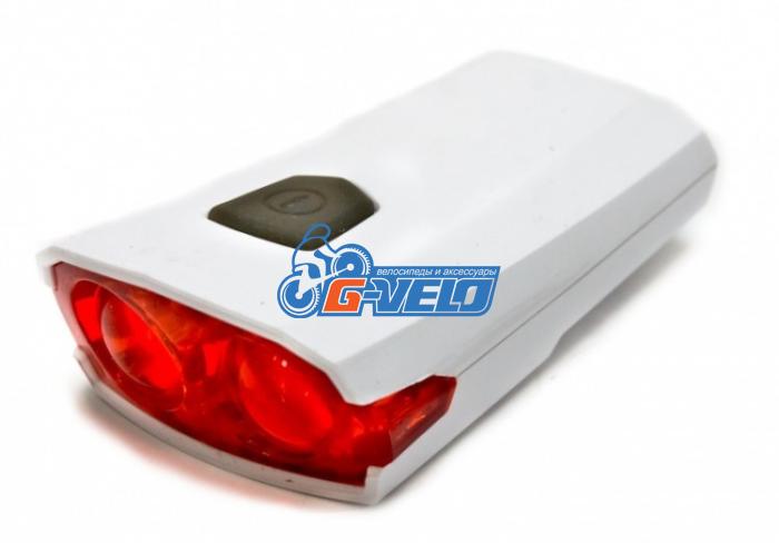 X-light, Задний фонарь XC-122R, белый корпус, USB шнур, аккум. 3,7V, 300mAh